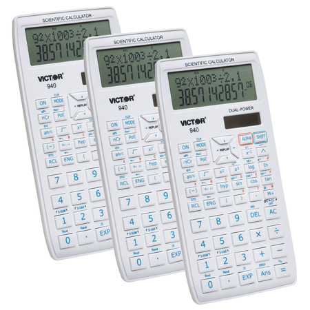 VICTOR TECHNOLOGY Scientific Calculator with 2 Line Display, PK3 940